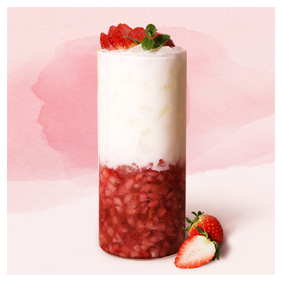 Iced Strawberry Latte